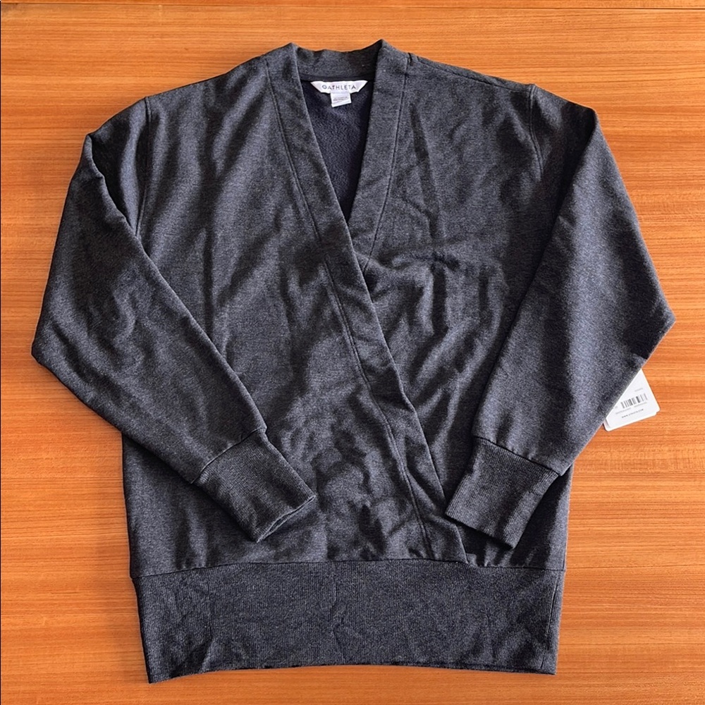 ATHLETA Purana V-Neck Wrap Sweatshirt XS